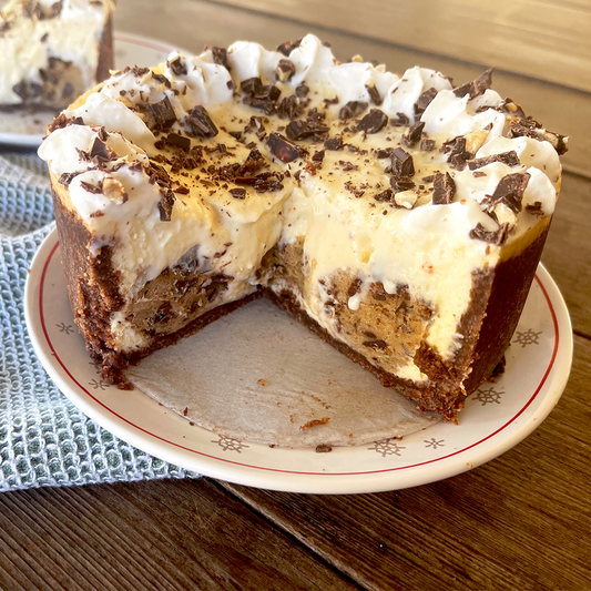 Instant Pot Chocolate Chip Cookie Dough Cheesecake