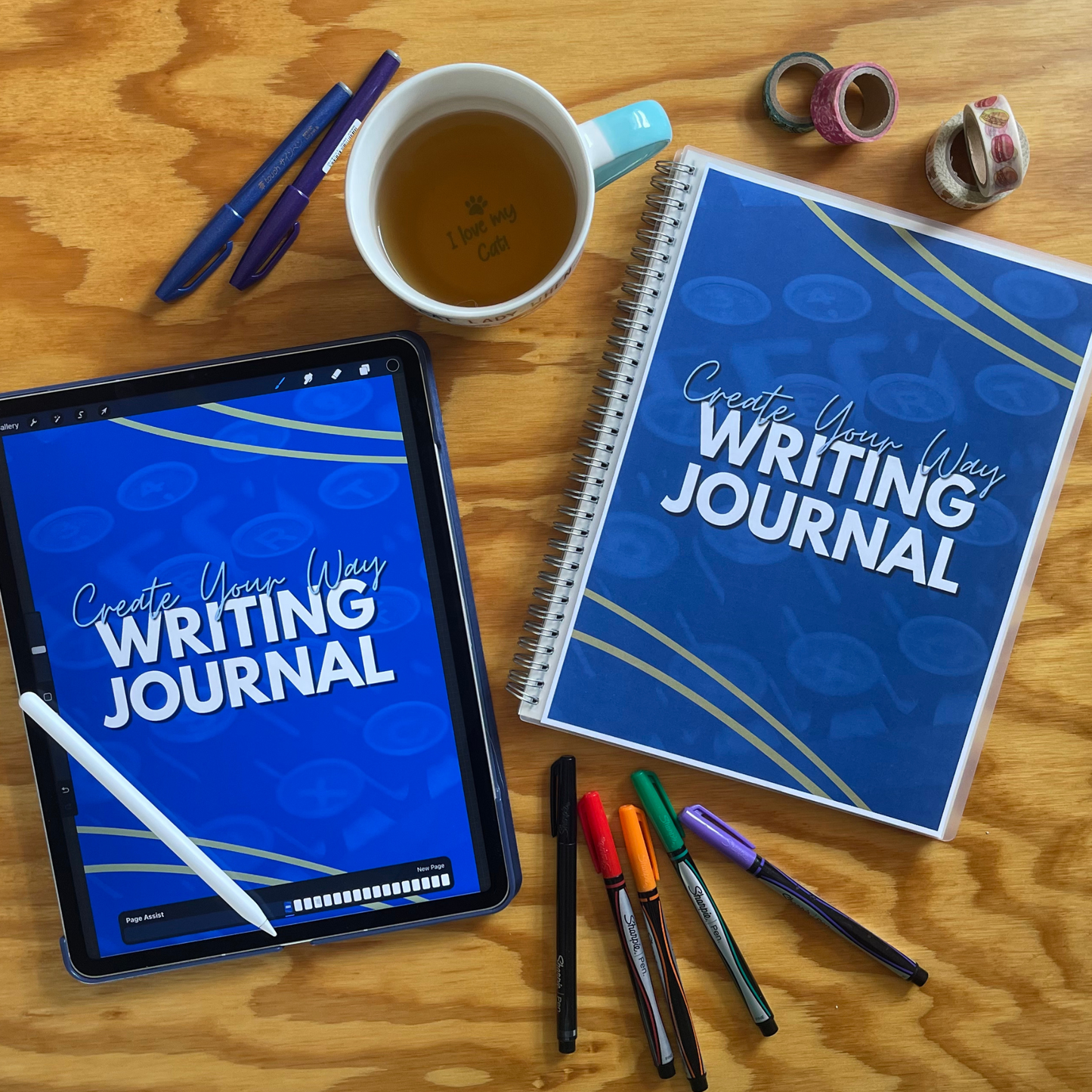 Printable Digital Writing Journal | Dotted & Lined Downloadable Journals | GoodNotes, iPad, PDF