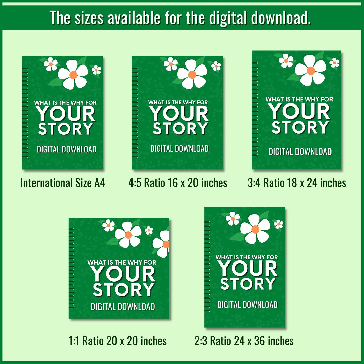 Planning Your Book Digital Download | What is your why | Five different sizes | Instant Download | Plan to write a book | Printable PDF